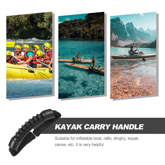 SWETRACE 1Pcs Ergonomic Contour Black Rubber Kayak Handle for Inflatable Boat Outdoor Use V1189-LWWAL-20260327-03743