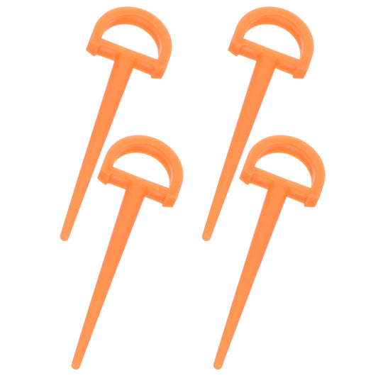 SWETRACE 4Pcs Ground Stakes in Orange Plastic for Tents and Outdoor Gear 3.5in V1189-LWWAL-20260327-03747