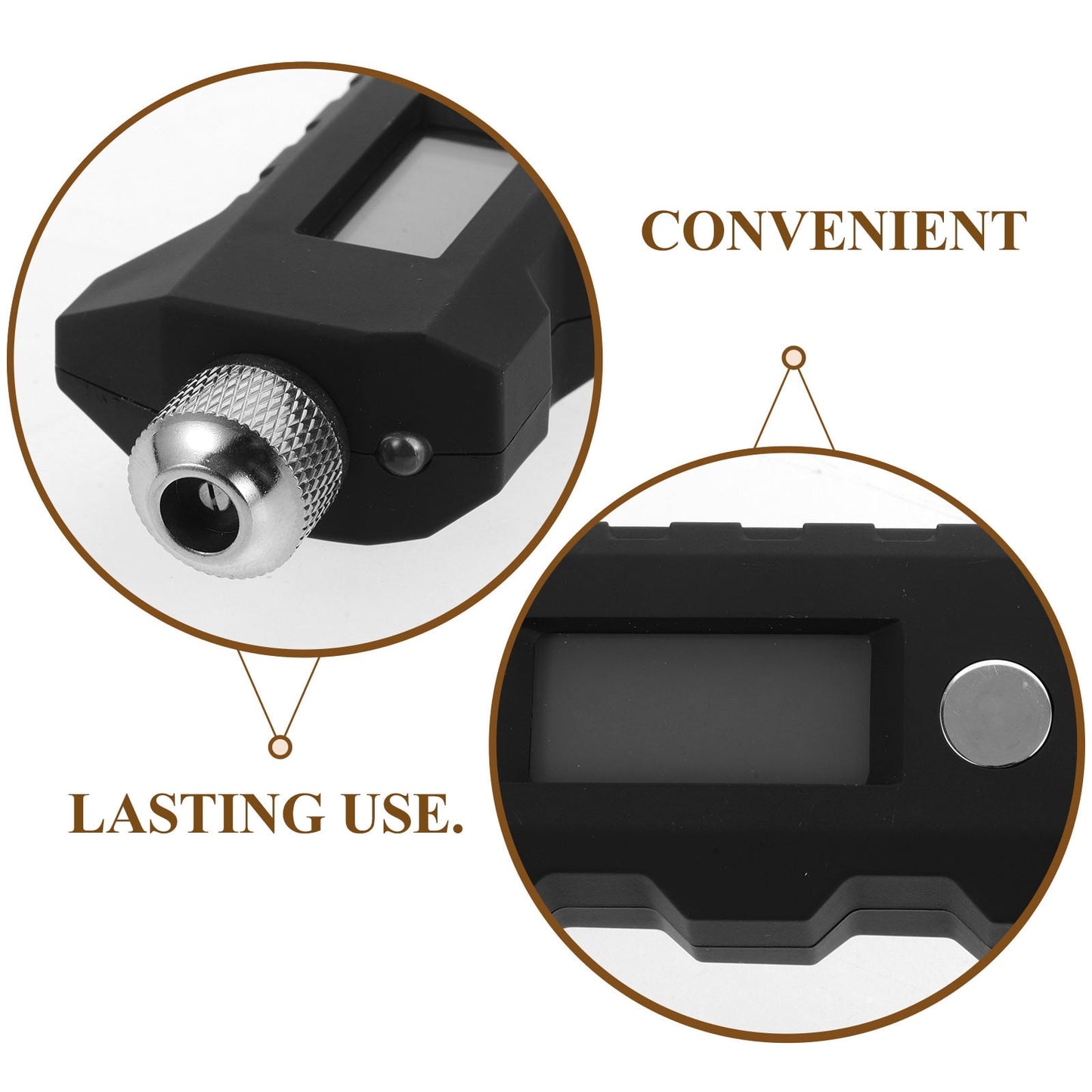 SWETRACE Truck Tire Pressure Gauge Long Bar Design Black 1Pcs V1189-LWWAL-20260327-03757