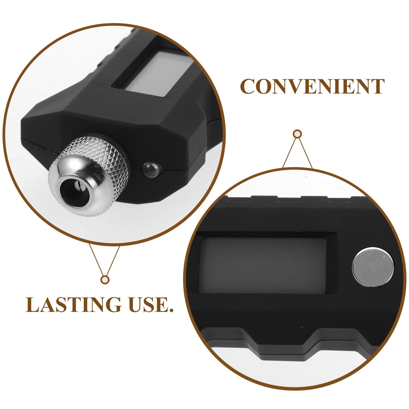 SWETRACE Truck Tire Pressure Gauge Long Bar Design Black 1Pcs V1189-LWWAL-20260327-03757