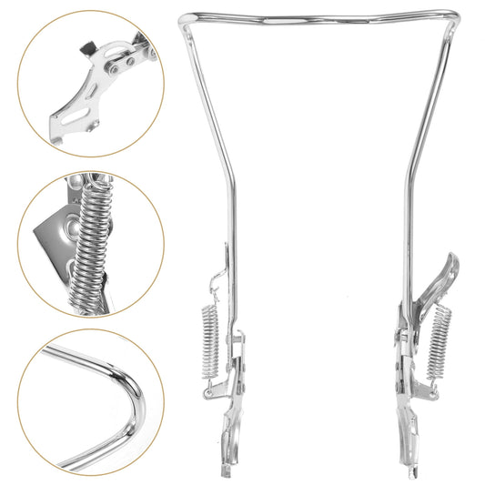 SWETRACE 1Set Steel Silver Double Legged Bike Kickstand for Stable Support Non Slip Feet Quick Adjustment V1189-LWWAL-20260327-03773