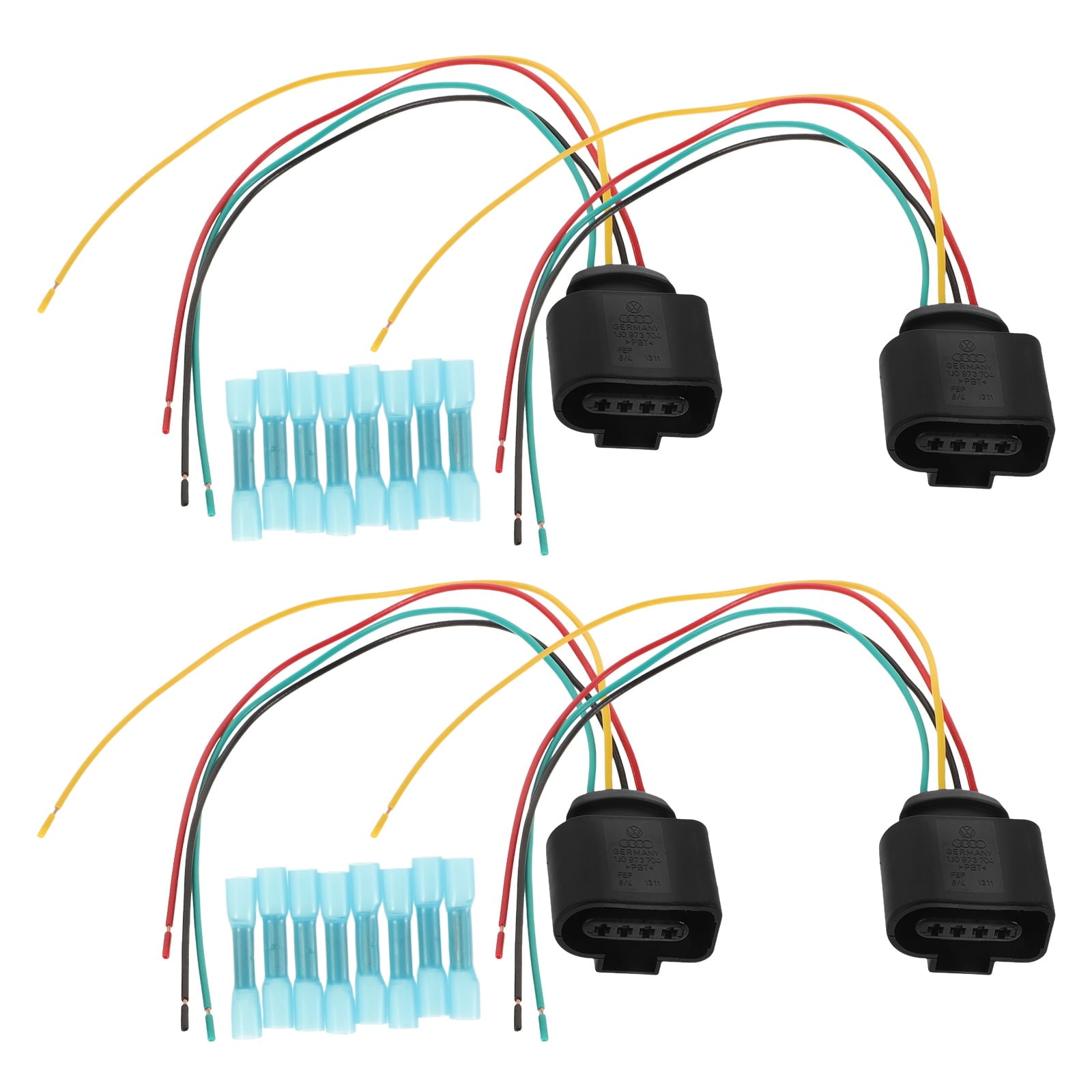 SWETRACE Wiring Connectors Automotive 4Pcs Ignition Coil Wire Harness Abs Black For Enhanced Performance V1189-LWWAL-20260327-03783