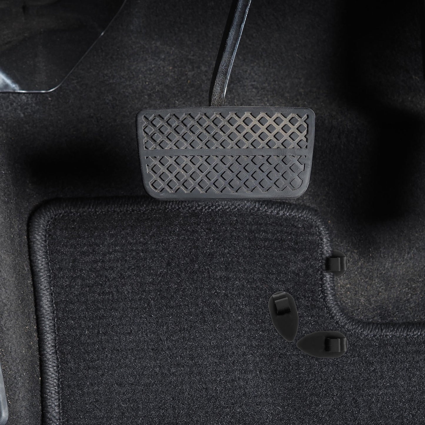 SWETRACE 10Pcs Car Floor Mat Clips Black Plastic for Vehicle Supply and Safety V1189-LWWAL-20260327-03788