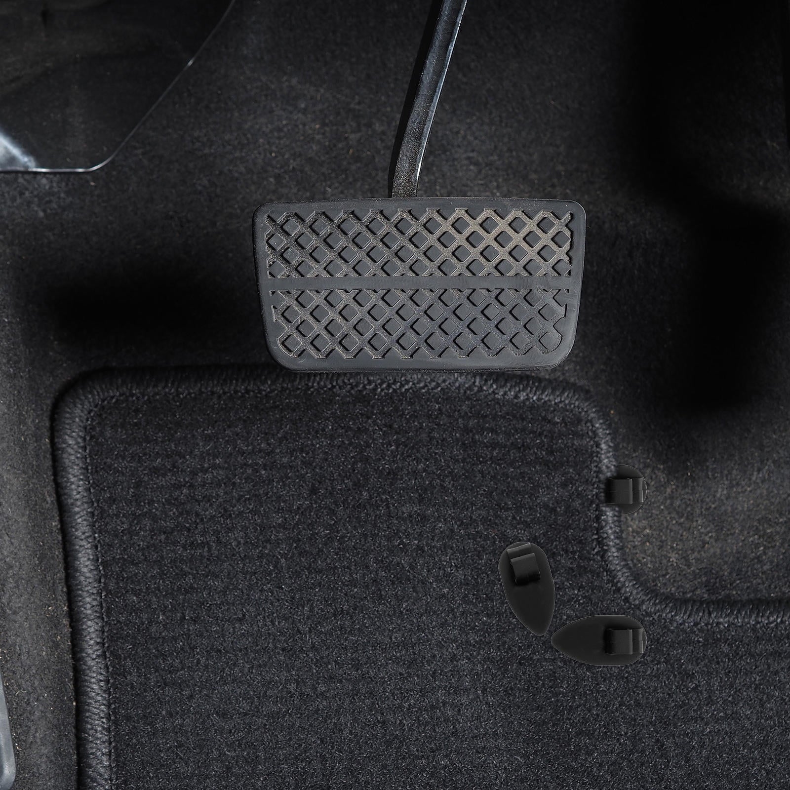 SWETRACE 10Pcs Car Floor Mat Clips Black Plastic for Vehicle Supply and Safety V1189-LWWAL-20260327-03788