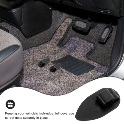 SWETRACE 10Pcs Car Floor Mat Clips Black Plastic for Vehicle Supply and Safety V1189-LWWAL-20260327-03788