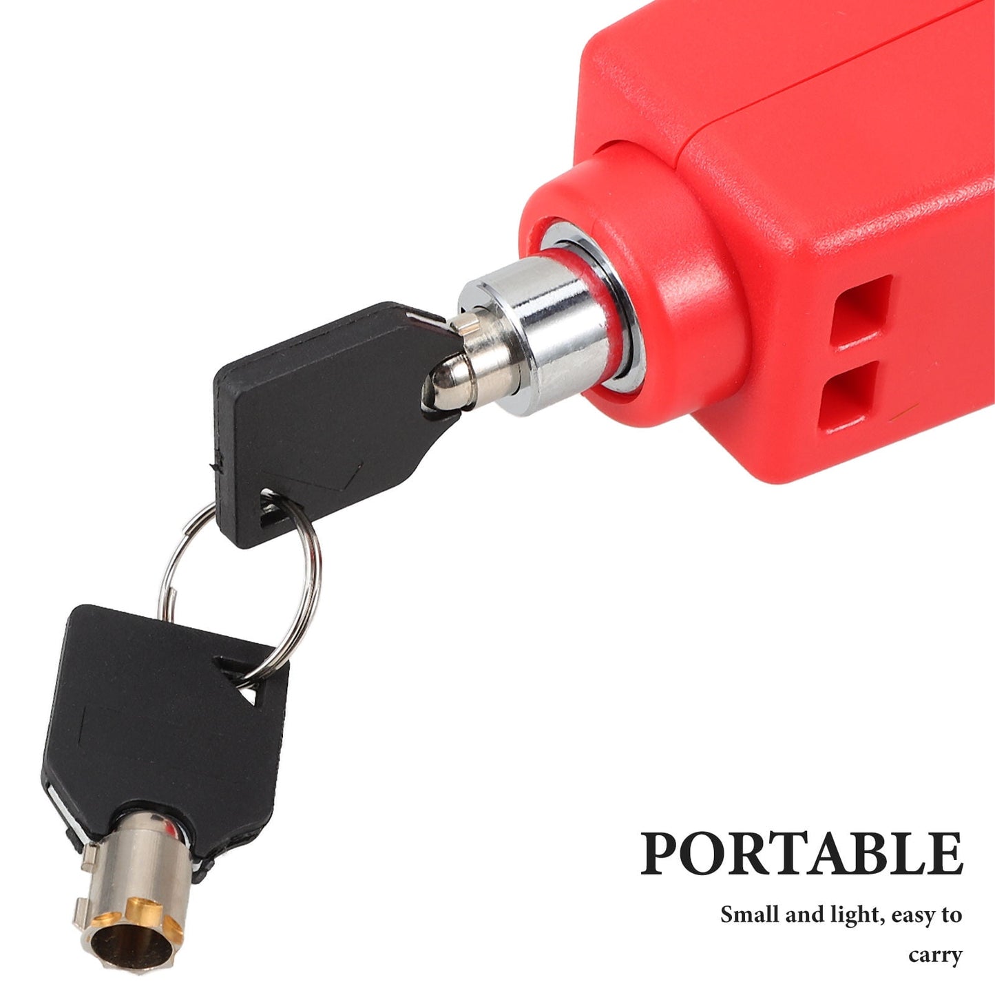 SWETRACE 1Pcs Compact Anti-scratch Surface Handlebar Lock Bicycle Outdoor Use 5.9x1.97x1.38in V1189-LWWAL-20260327-03791