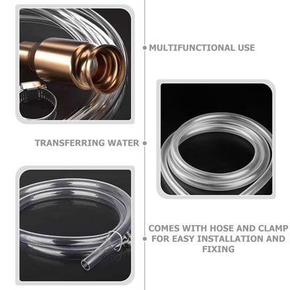 SWETRACE 1Pack Multi Color Gas Siphon Hose For Oil Change Fluid Transfer Emergency Use 157.20X0.59X0.59In V1189-LWWAL-20260327-03792