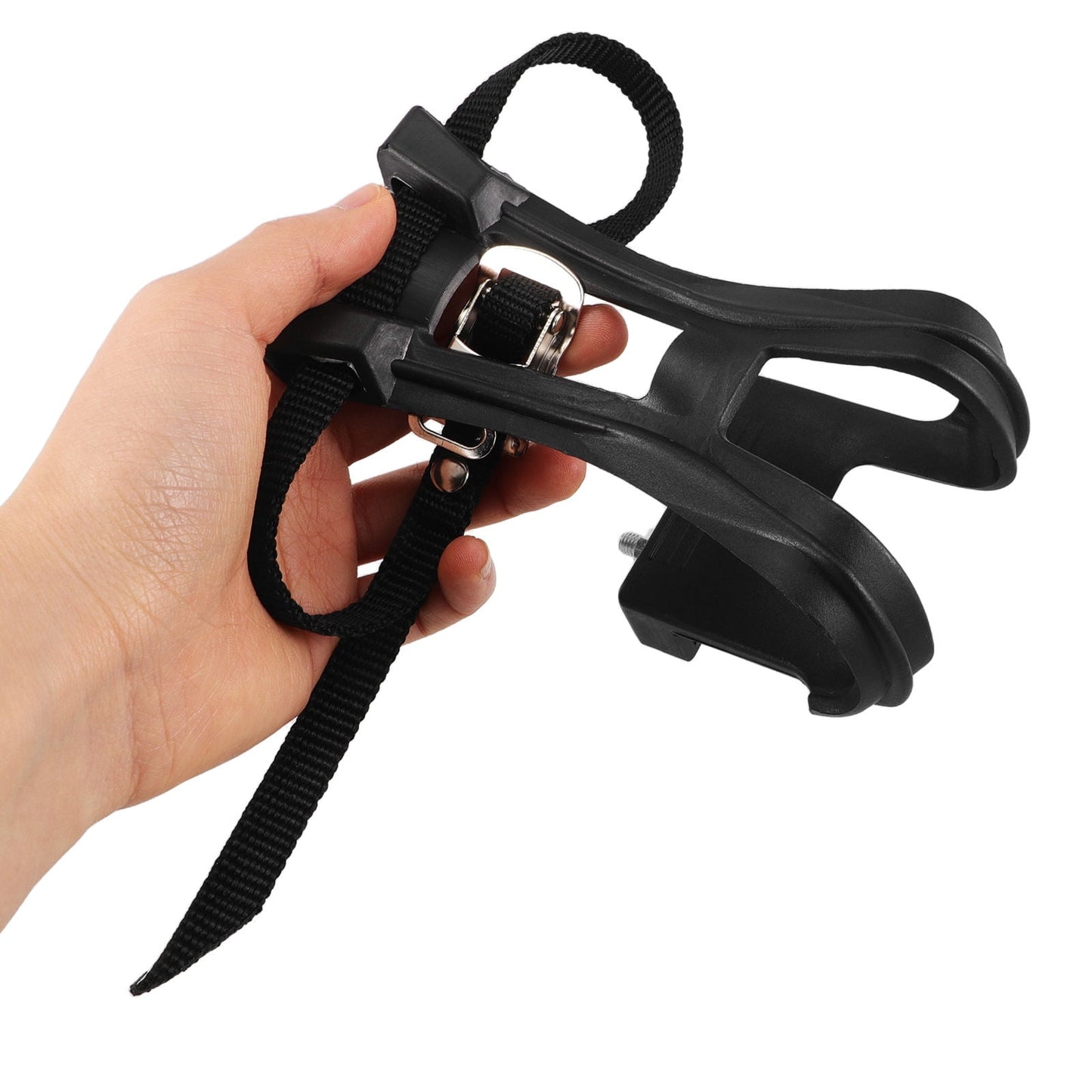 SWETRACE 2Pcs Bike Pedal Toe Cages And Straps Black for Secure Installation V1189-LWWAL-20260327-03797