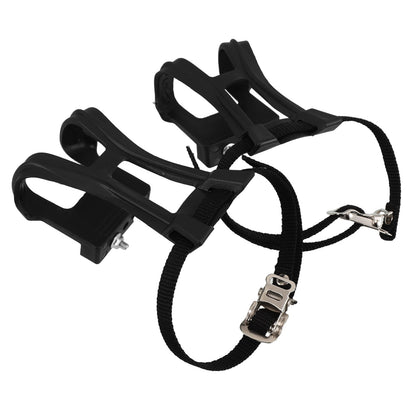 SWETRACE 2Pcs Bike Pedal Toe Cages And Straps Black for Secure Installation V1189-LWWAL-20260327-03797