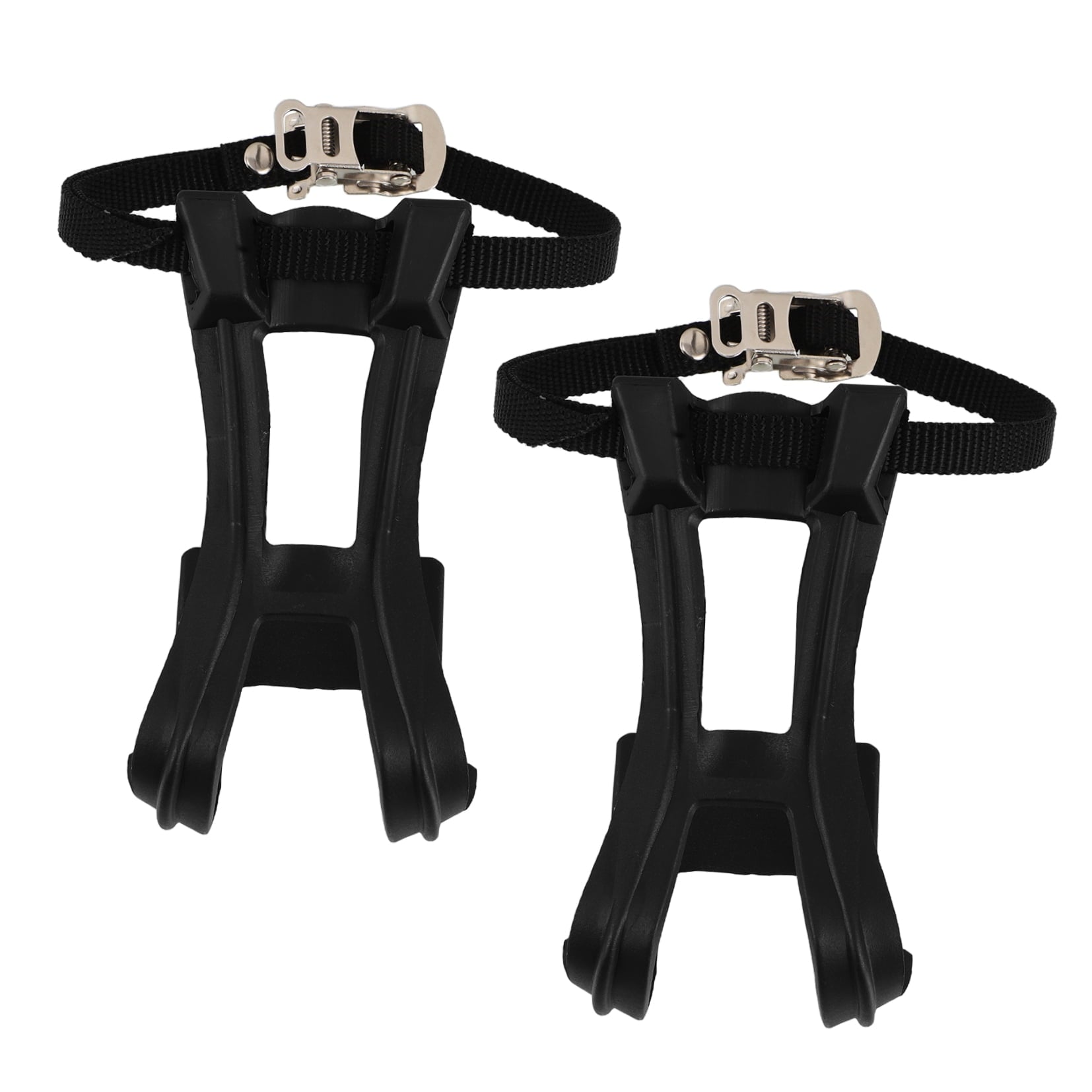 SWETRACE 2Pcs Bike Pedal Toe Cages And Straps Black for Secure Installation V1189-LWWAL-20260327-03797