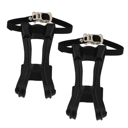 SWETRACE 2Pcs Bike Pedal Toe Cages And Straps Black for Secure Installation V1189-LWWAL-20260327-03797