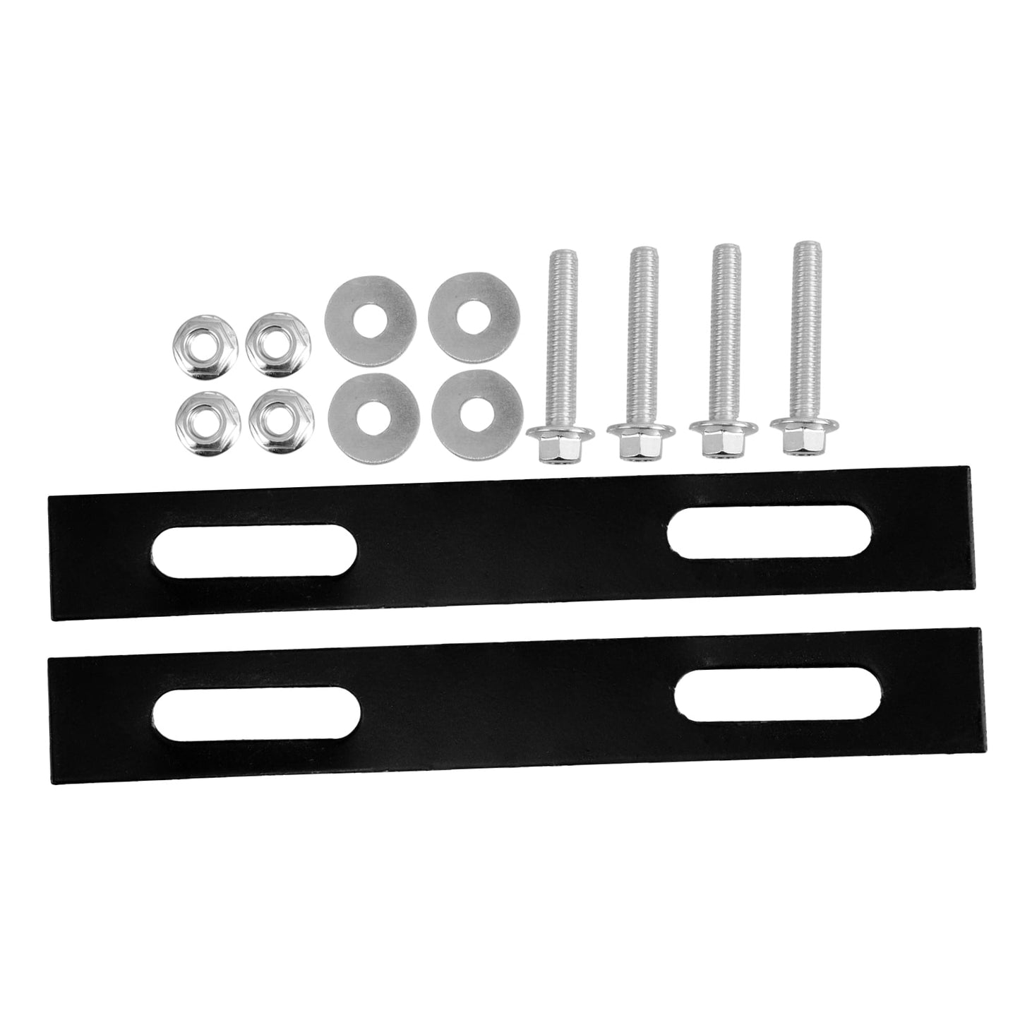 SWETRACE 2Pcs Sleek Design Rack Mounting Plates for Top Case Hardware Motorcycle 18.00X2.50X0.20cm V1189-LWWAL-20260327-03801
