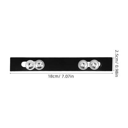 SWETRACE 2Pcs Sleek Design Rack Mounting Plates for Top Case Hardware Motorcycle 18.00X2.50X0.20cm V1189-LWWAL-20260327-03801