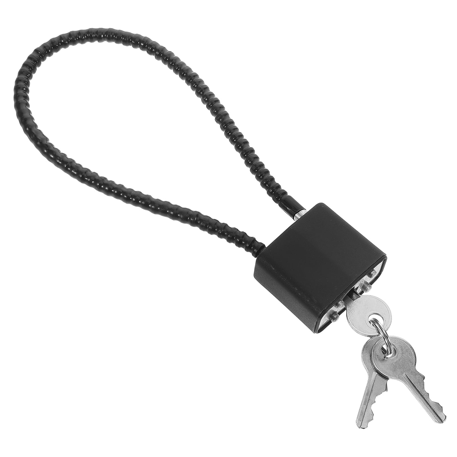 SWETRACE Bicycle Lock Cable Lock Steel Wire Black 1Pcs 5.9X2.5X0.8In V1189-LWWAL-20260327-03802