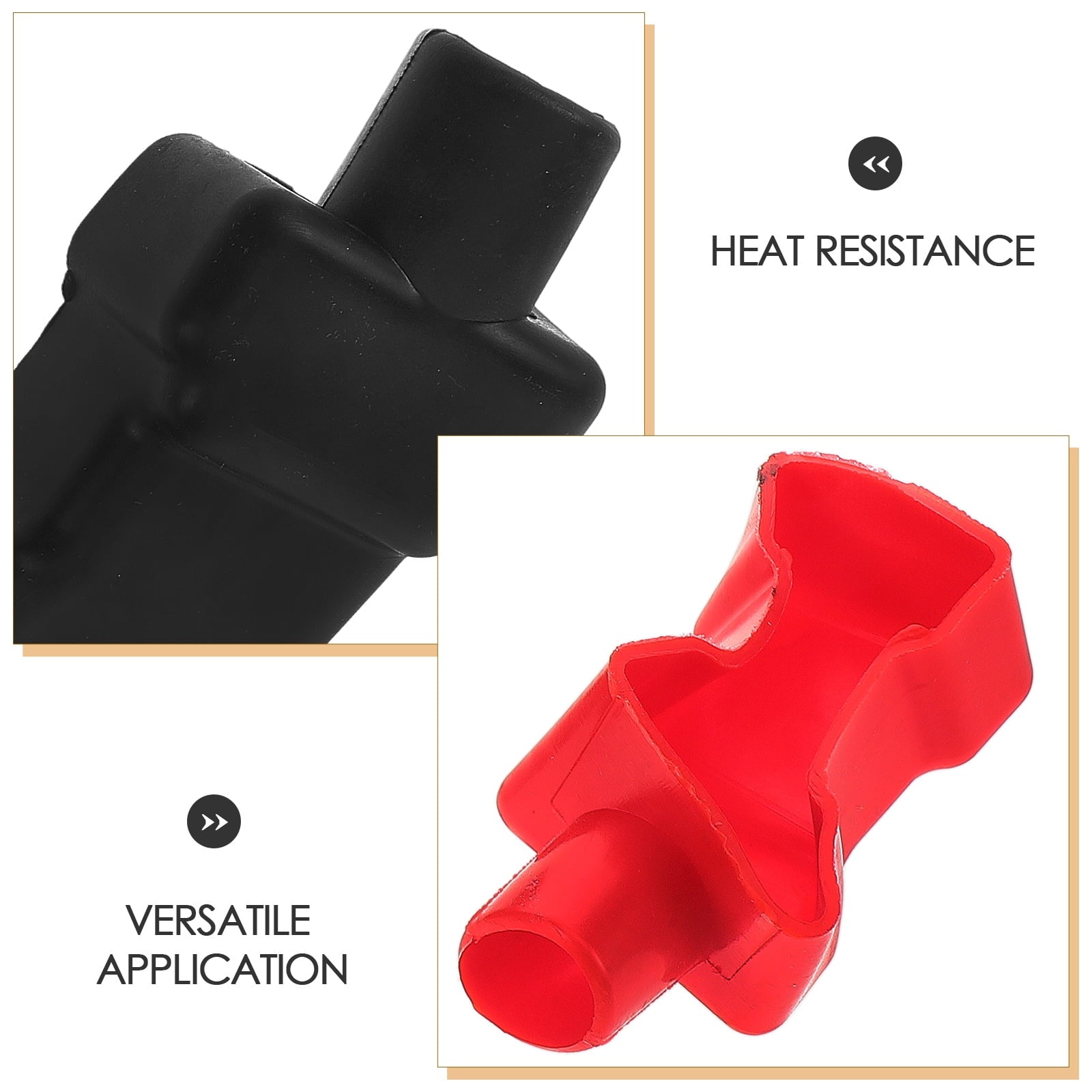 SWETRACE 2Pcs Battery Terminal Cover Plastic Insulation Safety for Car Battery Terminals 2.8x3.8x7.2in V1189-LWWAL-20260327-03804