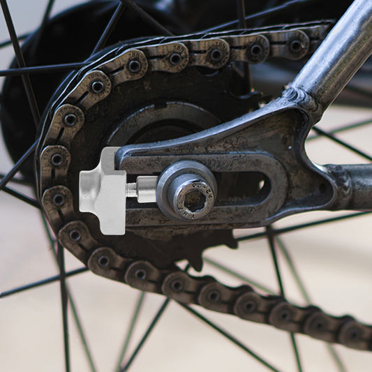SWETRACE 1Set Mini Bike Chain Tensioner Aluminum Alloy Compact Design for Single-Speed Bicycles 1.4x0.8x0.7in V1189-LWWAL-20260327-03806