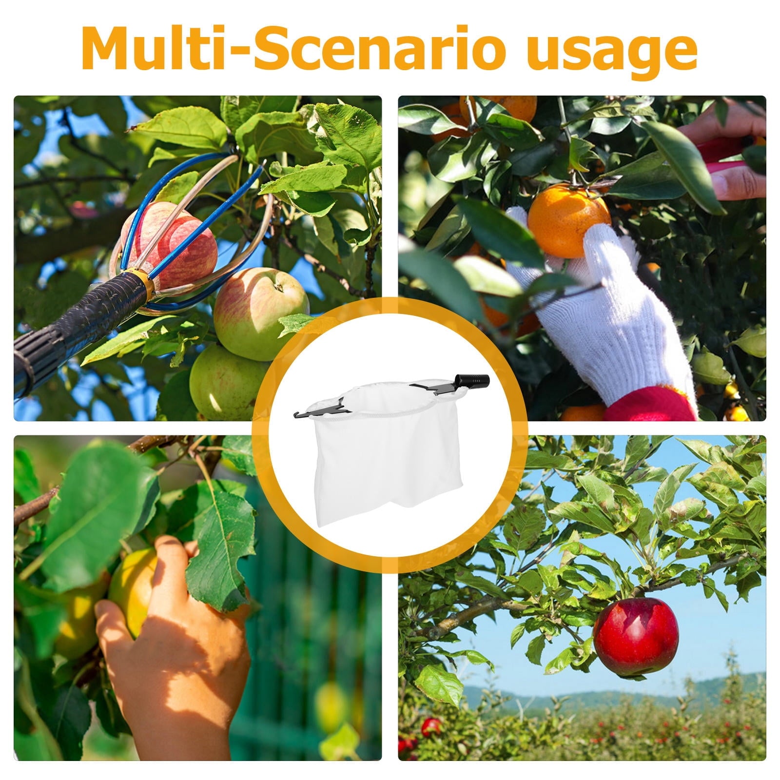 SWETRACE Fruit Picking Bags Portable Fruit Picker Accessory Black 1Pcs V1189-LWWAL-20260327-03811