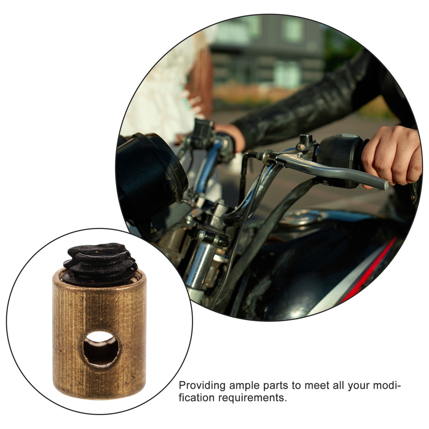 SWETRACE Cable Nipples Barrel Clamp for Throttle Control Throttle Cable Clamp Golden Metal 20pcs V1189-LWWAL-20260327-03818