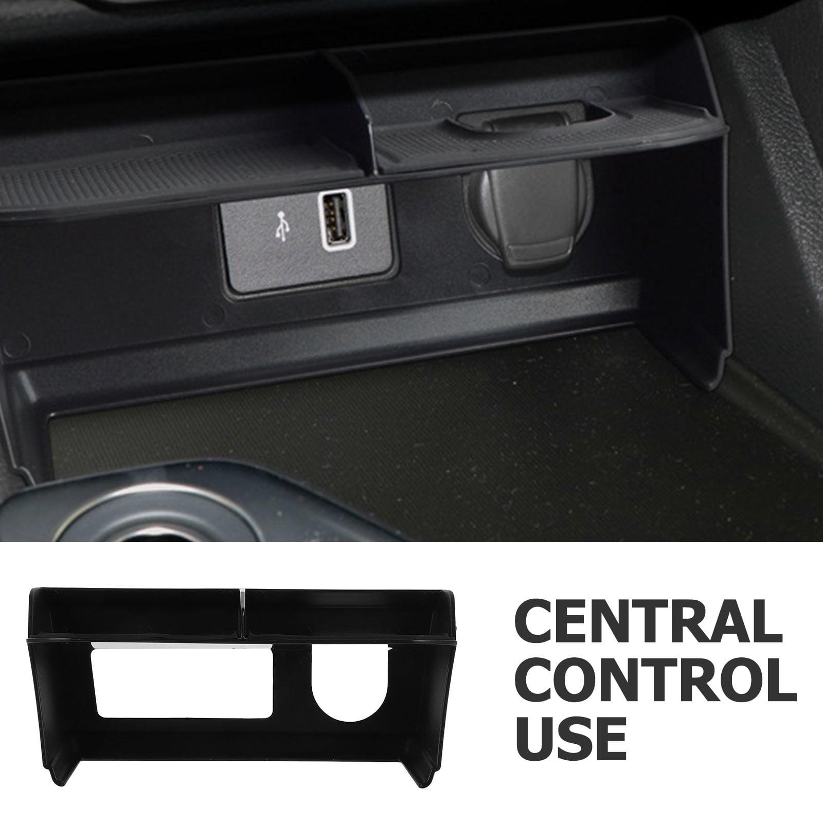 SWETRACE 1Pack Car Center Console Storage Tray Multi-Compartment Design Large Capacity Storage 7.7x3.5x3.1in V1189-LWWAL-20260327-03826