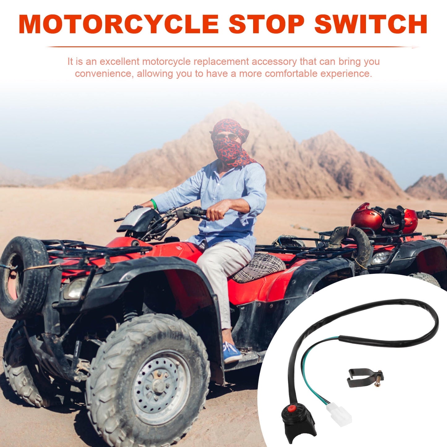 SWETRACE 1Pcs Motorcycle Kill Switch Ignition Start Function Handlebar Joint Button for ATV Use V1189-LWWAL-20260327-03827