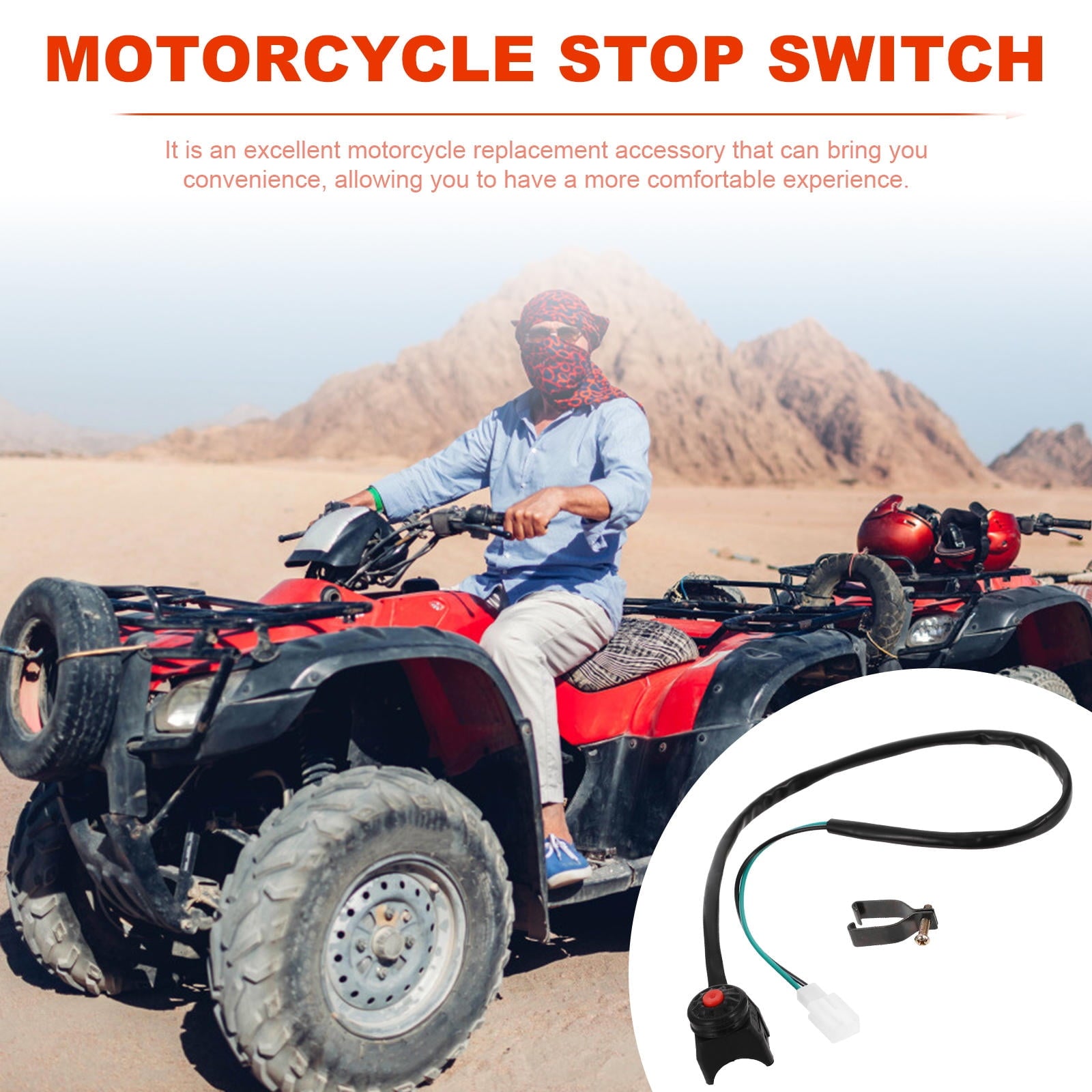 SWETRACE 1Pcs Motorcycle Kill Switch Ignition Start Function Handlebar Joint Button for ATV Use V1189-LWWAL-20260327-03827