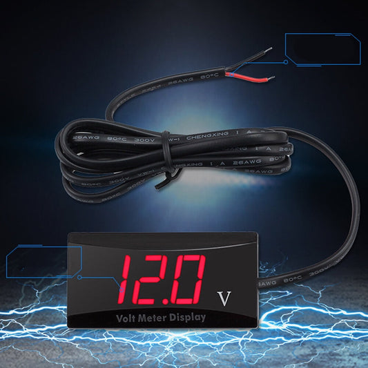 SWETRACE Red Led Voltmeter 12V 1Pack For Car And Motorcycle With Low Power Consumption And Anti-Frost Features V1189-LWWAL-20260327-03829