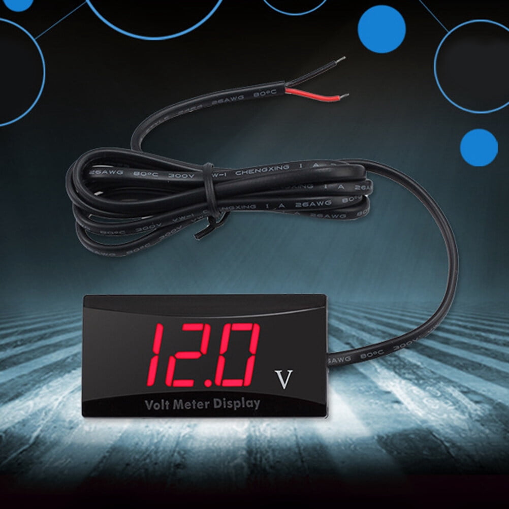SWETRACE Red Led Voltmeter 12V 1Pack For Car And Motorcycle With Low Power Consumption And Anti-Frost Features V1189-LWWAL-20260327-03829