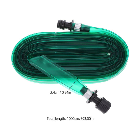 SWETRACE Hose With Holes Flat Soaker Hose Sprinkler Green PVC 1Pcs for Outdoor Irrigation V1189-LWWAL-20260327-03830