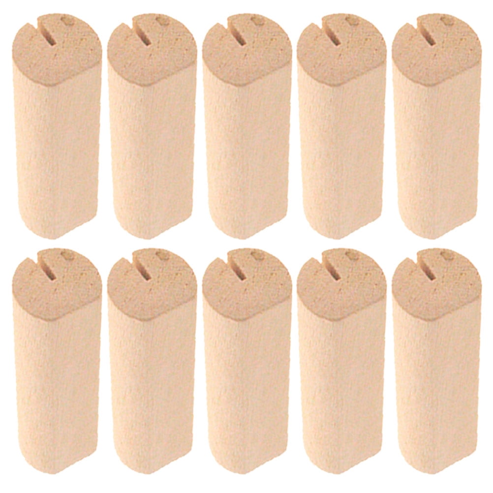 SWETRACE 10Pcs Wood Small Cards Holders Khaki Rectangular Slit for Home Decor Party Supplies V1189-LWWAL-20260327-03836