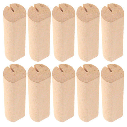 SWETRACE 10Pcs Wood Small Cards Holders Khaki Rectangular Slit for Home Decor Party Supplies V1189-LWWAL-20260327-03836