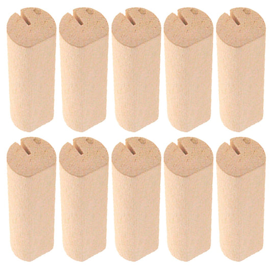 SWETRACE 10Pcs Wood Small Cards Holders Khaki Rectangular Slit for Home Decor Party Supplies V1189-LWWAL-20260327-03836
