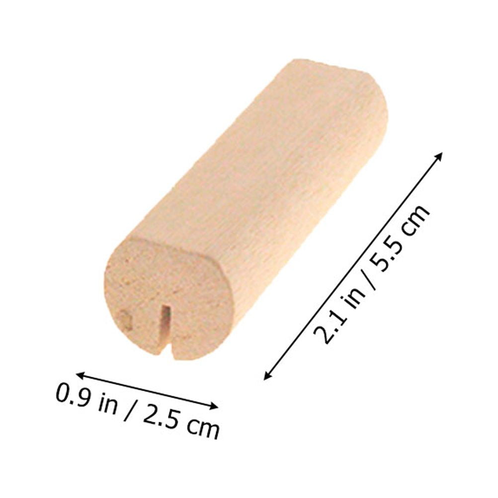 SWETRACE 10Pcs Wood Small Cards Holders Khaki Rectangular Slit for Home Decor Party Supplies V1189-LWWAL-20260327-03836