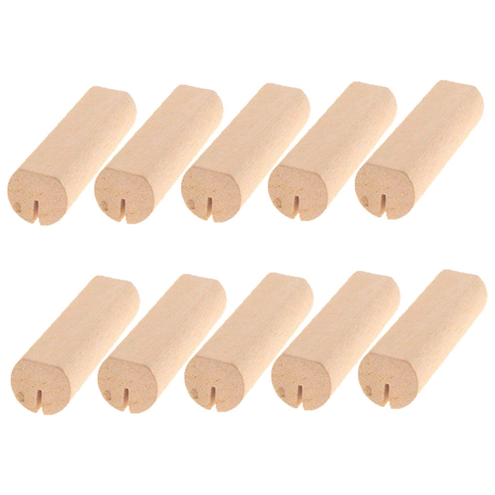 SWETRACE 10Pcs Wood Small Cards Holders Khaki Rectangular Slit for Home Decor Party Supplies V1189-LWWAL-20260327-03836