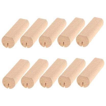 SWETRACE 10Pcs Wood Small Cards Holders Khaki Rectangular Slit for Home Decor Party Supplies V1189-LWWAL-20260327-03836