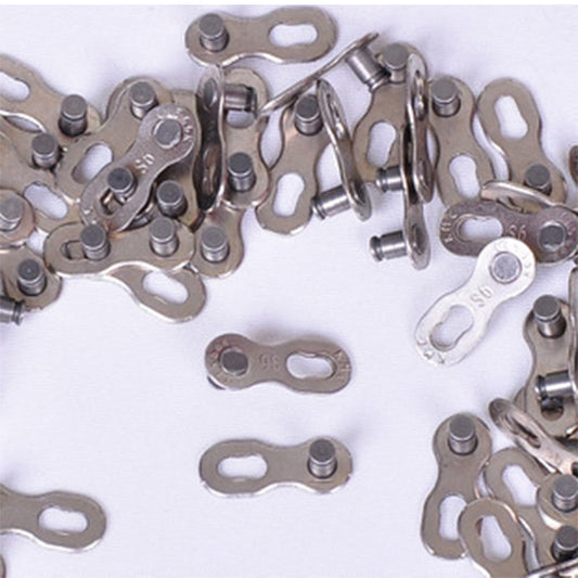 SWETRACE 1 Pair Speed Chain Stainless Steel Buckle Chain for Bicycle Maintenance 9 Bike Chain Silver V1189-LWWAL-20260327-03838