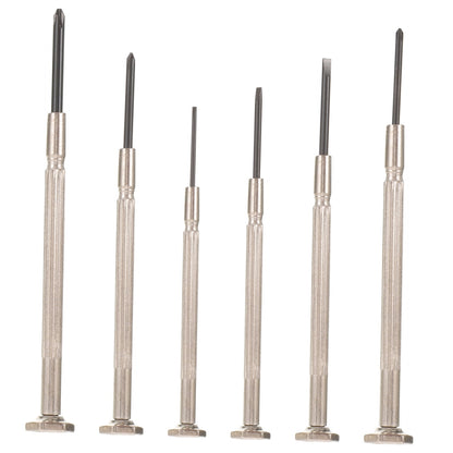 SWETRACE 6Pcs Precision Tool Kit Mini Repair Tool Carbon Steel Screwdrivers Watch And Clock Repair Silver V1189-LWWAL-20260327-03844