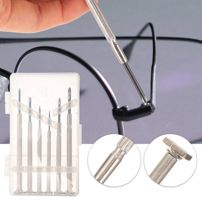 SWETRACE 6Pcs Precision Tool Kit Mini Repair Tool Carbon Steel Screwdrivers Watch And Clock Repair Silver V1189-LWWAL-20260327-03844