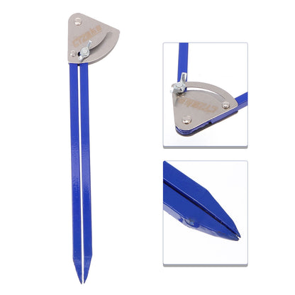 SWETRACE 1Pcs Blue Parallel Marking Gauge Tool Steel for Woodworking 9.8x2in V1189-LWWAL-20260327-03847