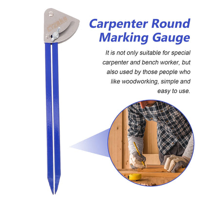 SWETRACE 1Pcs Blue Parallel Marking Gauge Tool Steel for Woodworking 9.8x2in V1189-LWWAL-20260327-03847
