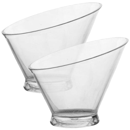 SWETRACE 2Pcs Plastic Dessert Bowls for Food Serving Clear and Portable V1189-LWWAL-20260327-03854