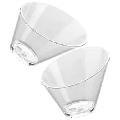 SWETRACE 2Pcs Plastic Dessert Bowls for Food Serving Clear and Portable V1189-LWWAL-20260327-03854