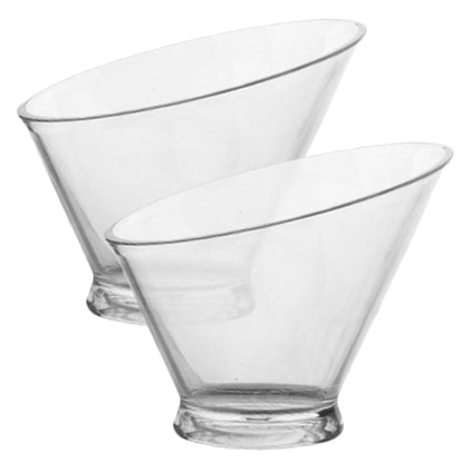 SWETRACE 2Pcs Plastic Dessert Bowls for Food Serving Clear and Portable V1189-LWWAL-20260327-03854