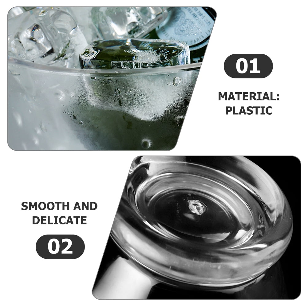 SWETRACE 2Pcs Plastic Dessert Bowls for Food Serving Clear and Portable V1189-LWWAL-20260327-03854
