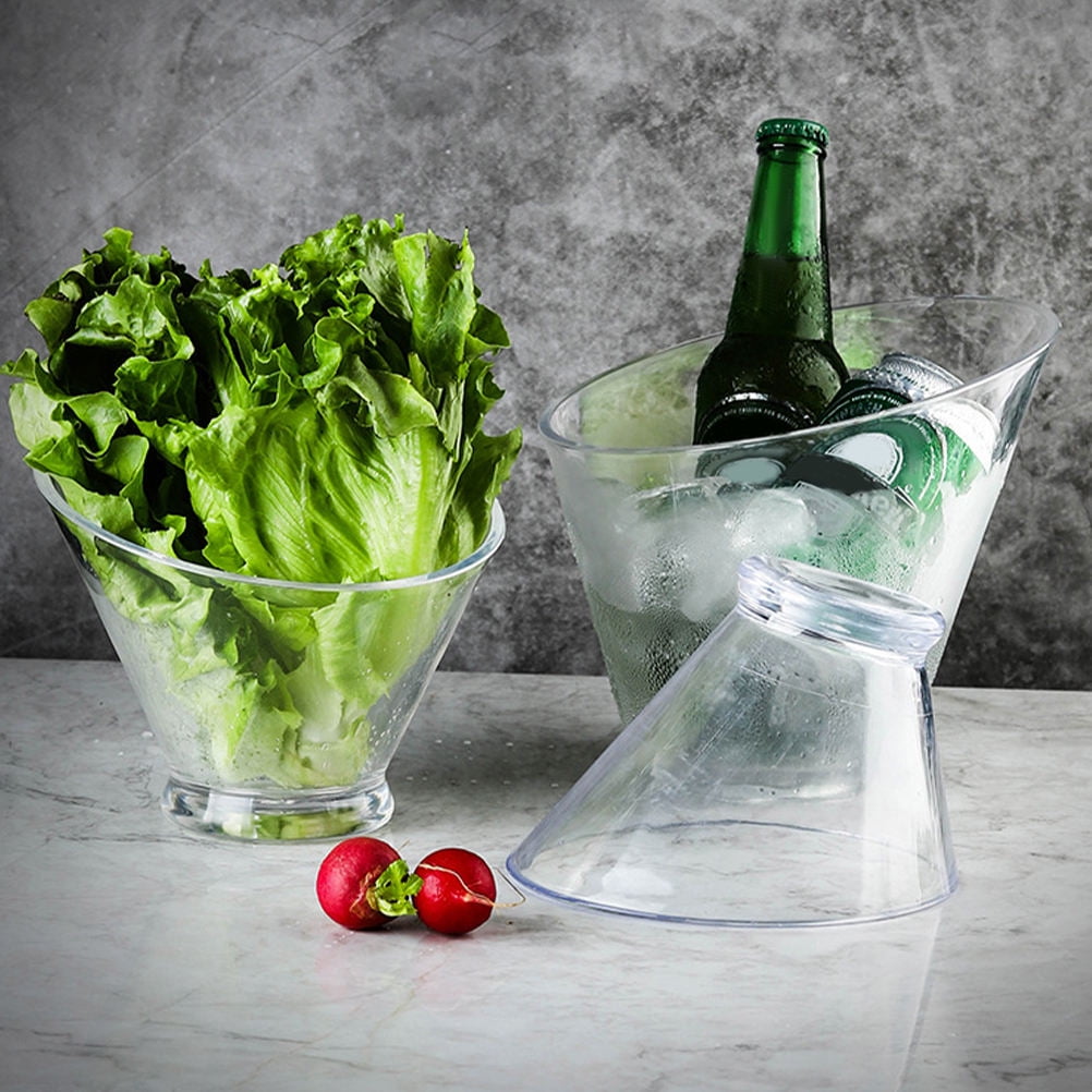 SWETRACE 2Pcs Plastic Dessert Bowls for Food Serving Clear and Portable V1189-LWWAL-20260327-03854