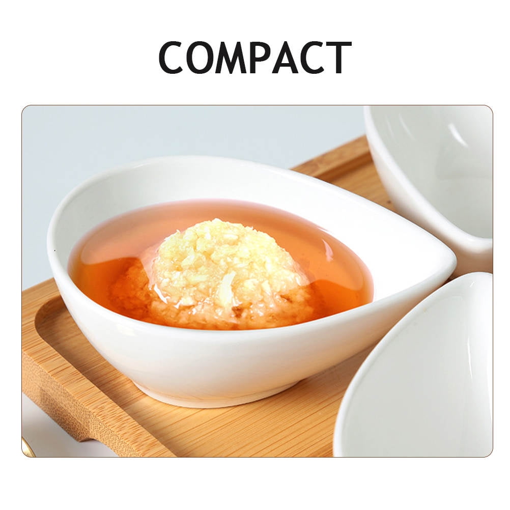 SWETRACE 5Pcs Soy Sauce Bowl Compact Size White for Dining Table Decoration V1189-LWWAL-20260327-03856