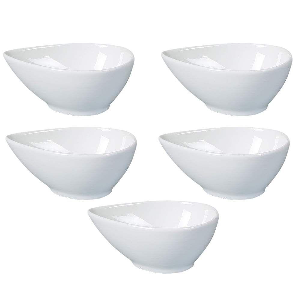SWETRACE 5Pcs Soy Sauce Bowl Compact Size White for Dining Table Decoration V1189-LWWAL-20260327-03856