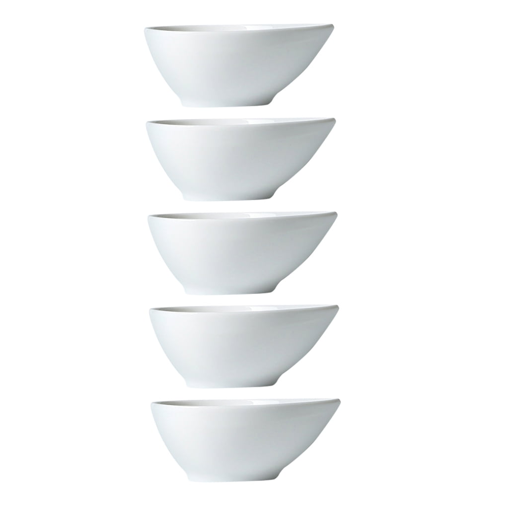 SWETRACE 5Pcs Soy Sauce Bowl Compact Size White for Dining Table Decoration V1189-LWWAL-20260327-03856