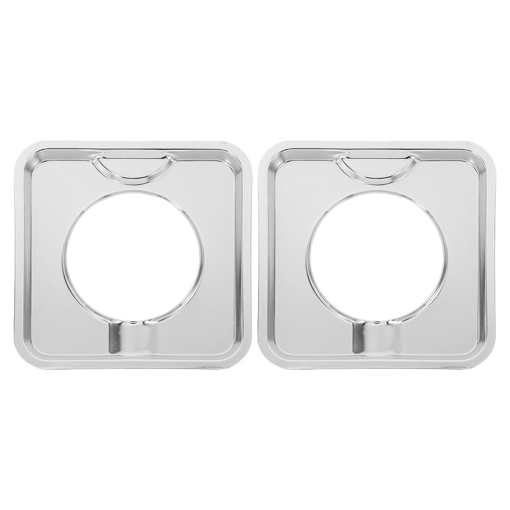 SWETRACE Heavy Duty Square Gas Range Pans 2Pcs Stainless Steel Drip Catching for Cookers V1189-LWWAL-20260327-03869
