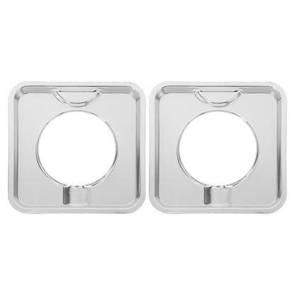 SWETRACE Heavy Duty Square Gas Range Pans 2Pcs Stainless Steel Drip Catching for Cookers V1189-LWWAL-20260327-03869