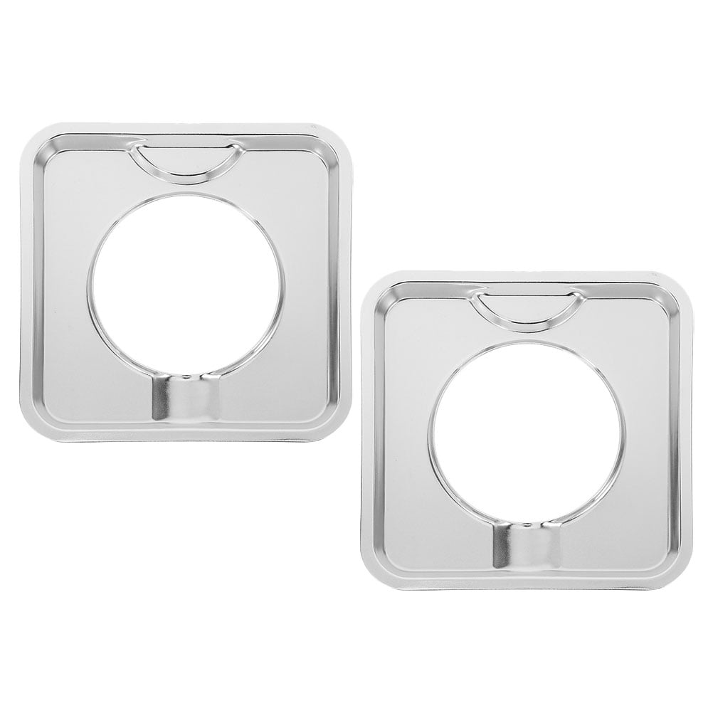 SWETRACE Heavy Duty Square Gas Range Pans 2Pcs Stainless Steel Drip Catching for Cookers V1189-LWWAL-20260327-03869